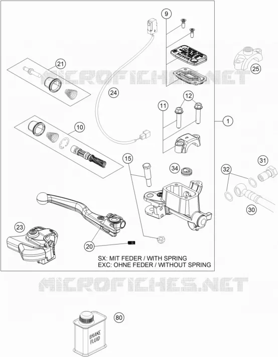 FRONT BRAKE MASTER CYLINDER