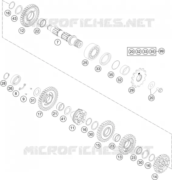 GEARBOX COUNTERSHAFT