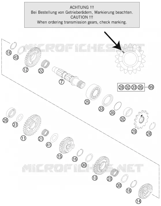 GEARBOX COUNTERSHAFT