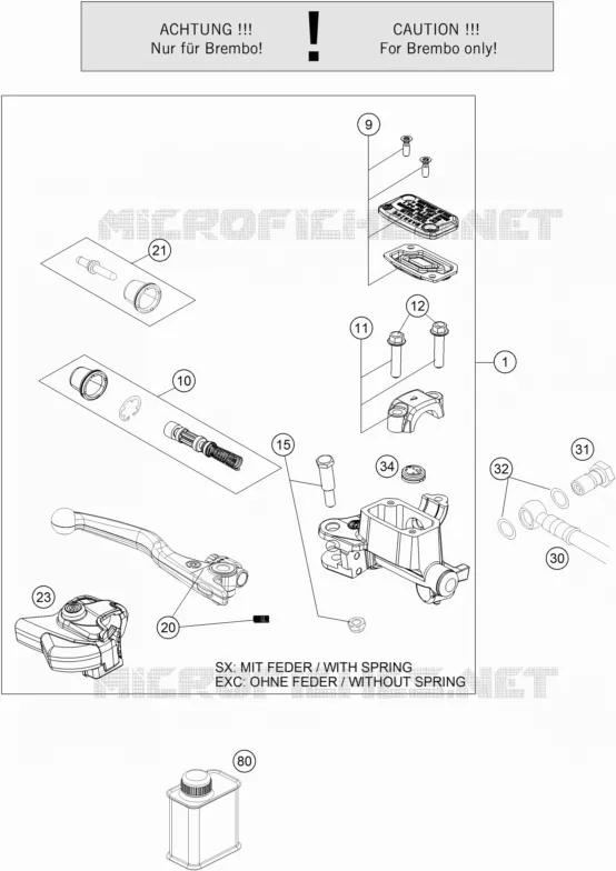 FRONT BRAKE MASTER CYLINDER