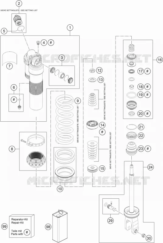 SHOCK ABSORBER (PARTS)
