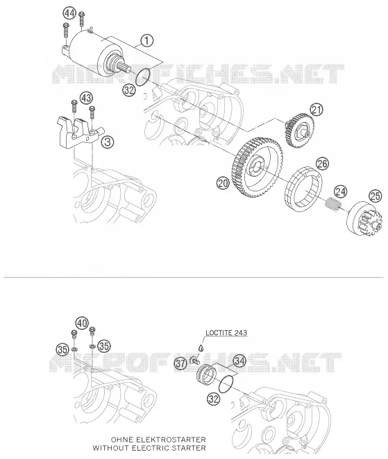ELECTRIC STARTER MOTOR