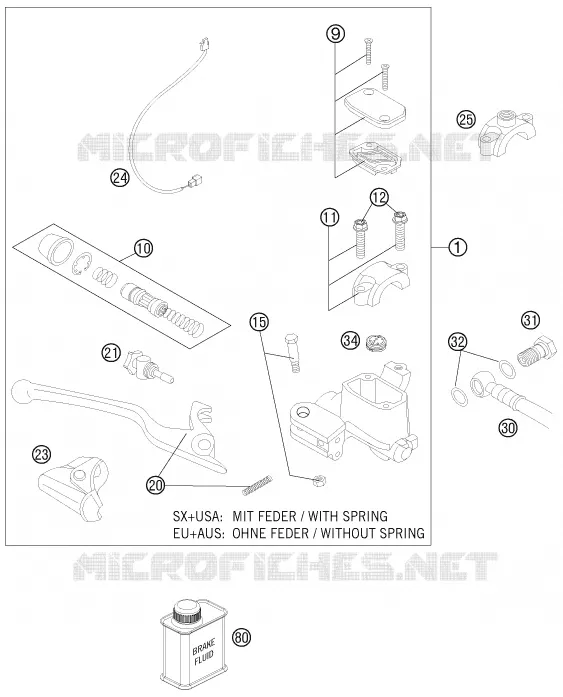 FRONT BRAKE MASTER CYLINDER