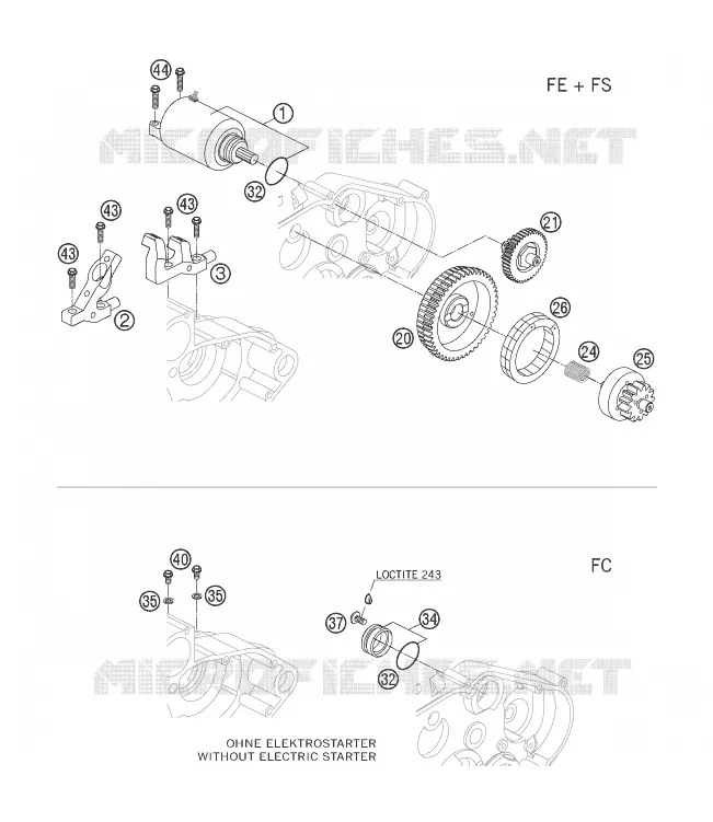 ELECTRIC STARTER MOTOR