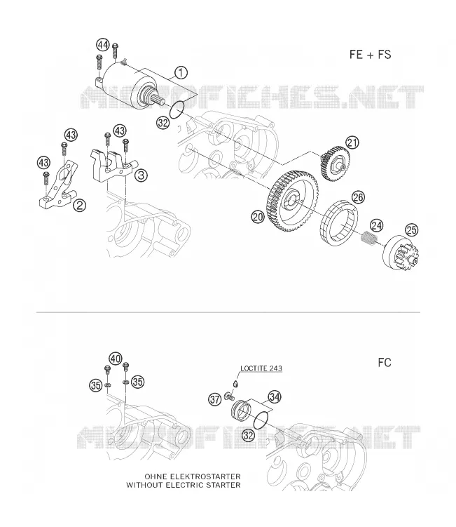 ELECTRIC STARTER MOTOR