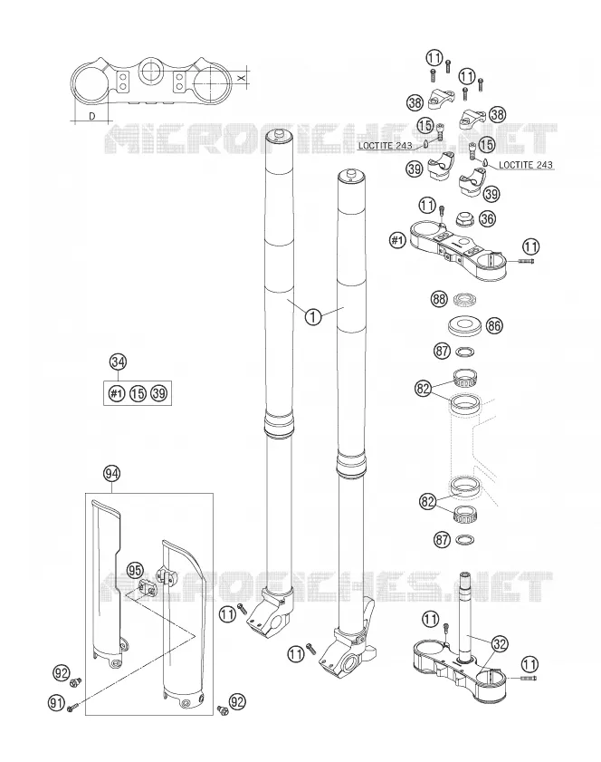 FRONT FORK / TRIPLE CLAMP