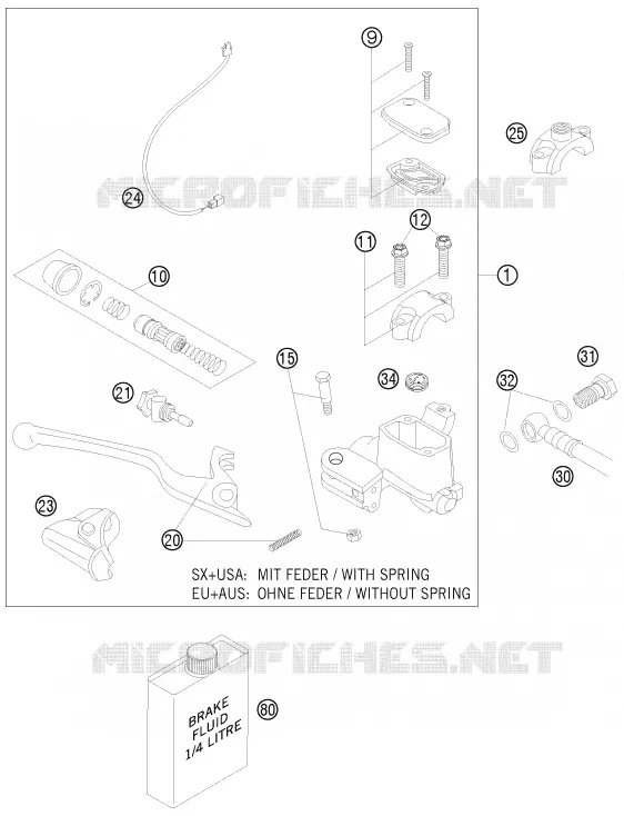 FRONT BRAKE MASTER CYLINDER