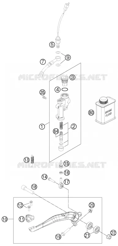 REAR BRAKE MASTER CYLINDER