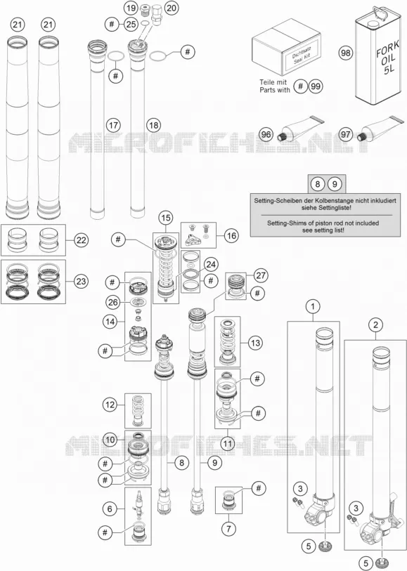 FRONT FORK (PARTS)