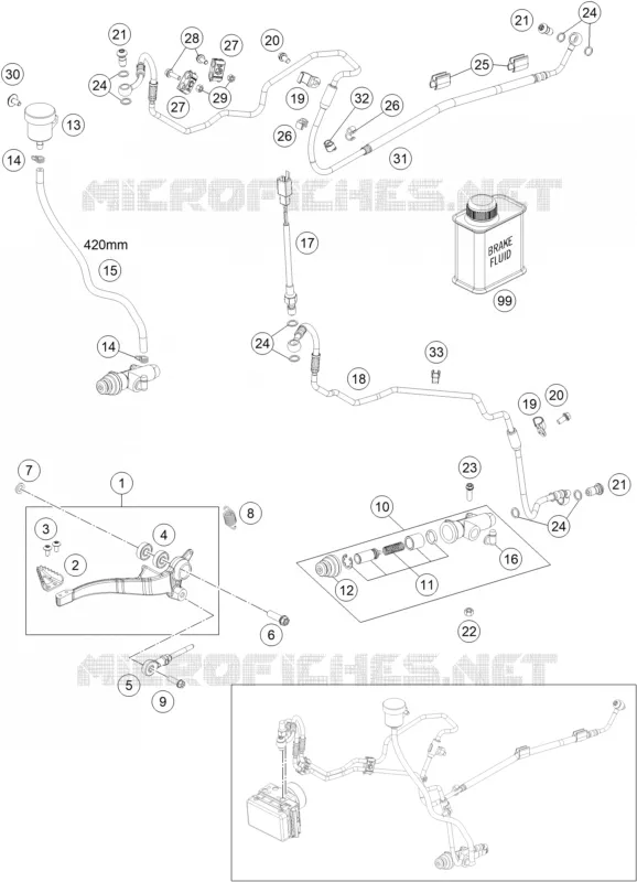 REAR BRAKE MASTER CYLINDER