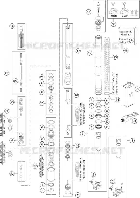 FRONT FORK (PARTS)