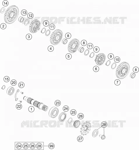 GEARBOX COUNTERSHAFT
