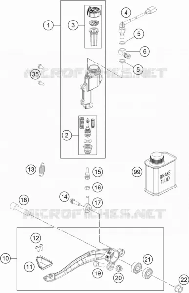REAR BRAKE MASTER CYLINDER