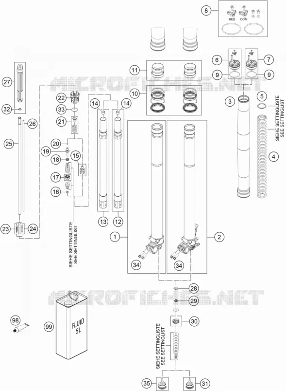 FRONT FORK (PARTS)
