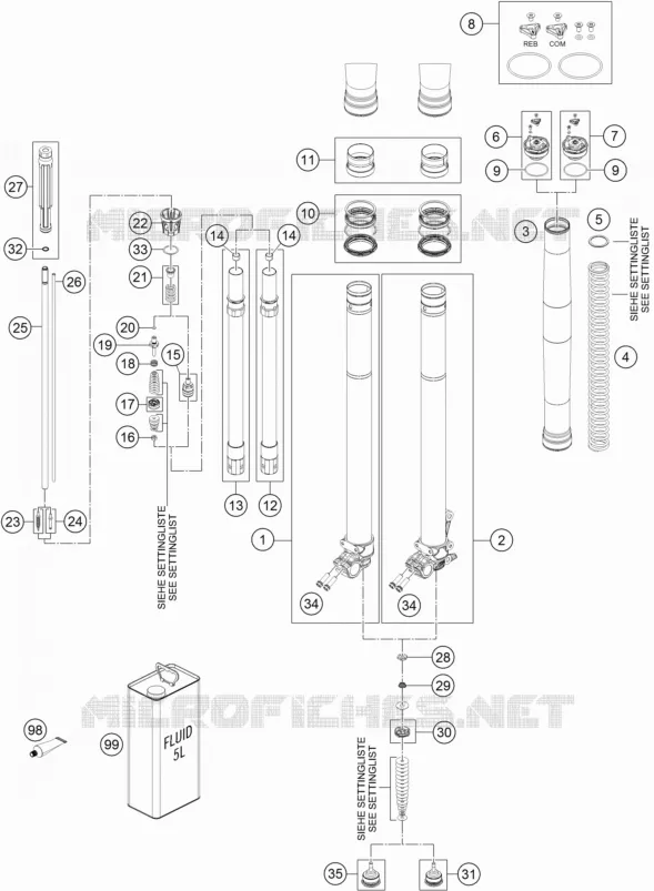 FRONT FORK (PARTS)