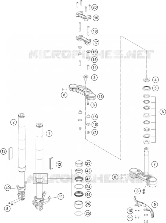 FRONT FORK / TRIPLE CLAMP