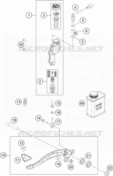 REAR BRAKE MASTER CYLINDER