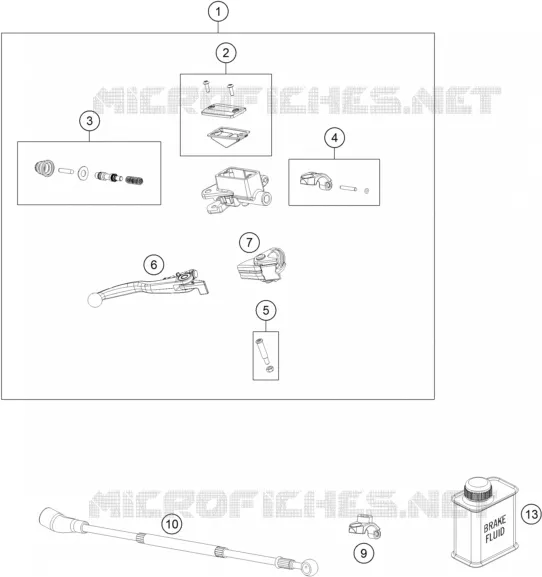 FRONT BRAKE MASTER CYLINDER