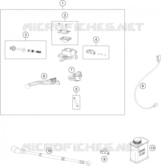 FRONT BRAKE MASTER CYLINDER