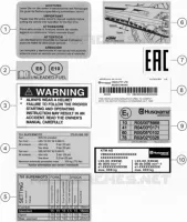 TECHNICAL INFORMATION STICKERS
