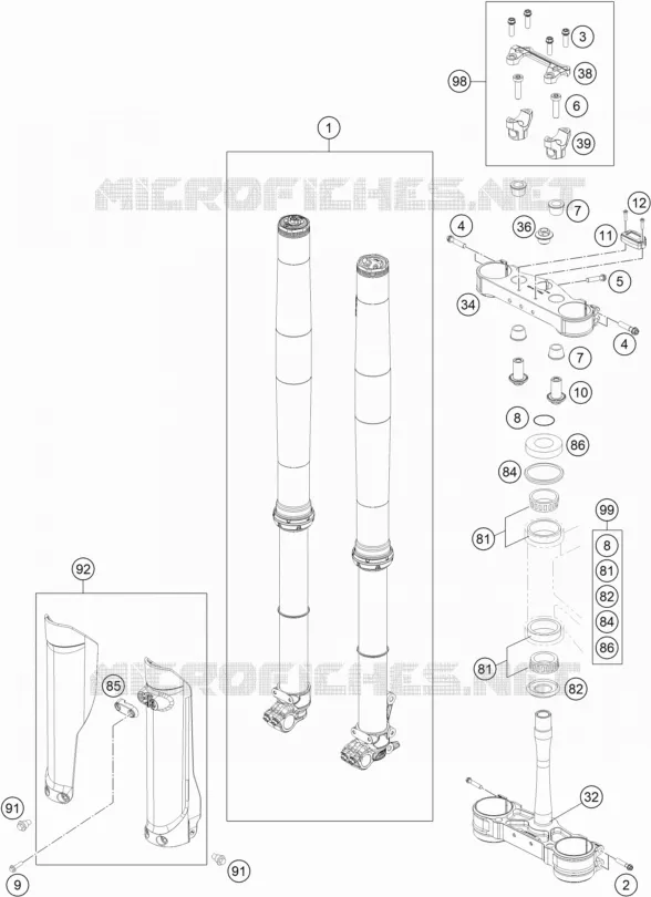 FRONT FORK / TRIPLE CLAMP