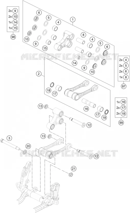 SHOCK PRO LEVER LINKAGE