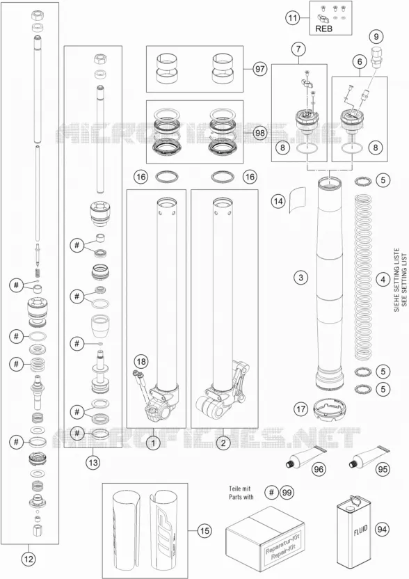 FRONT FORK (PARTS)