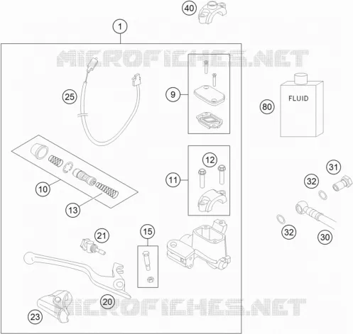 FRONT BRAKE MASTER CYLINDER