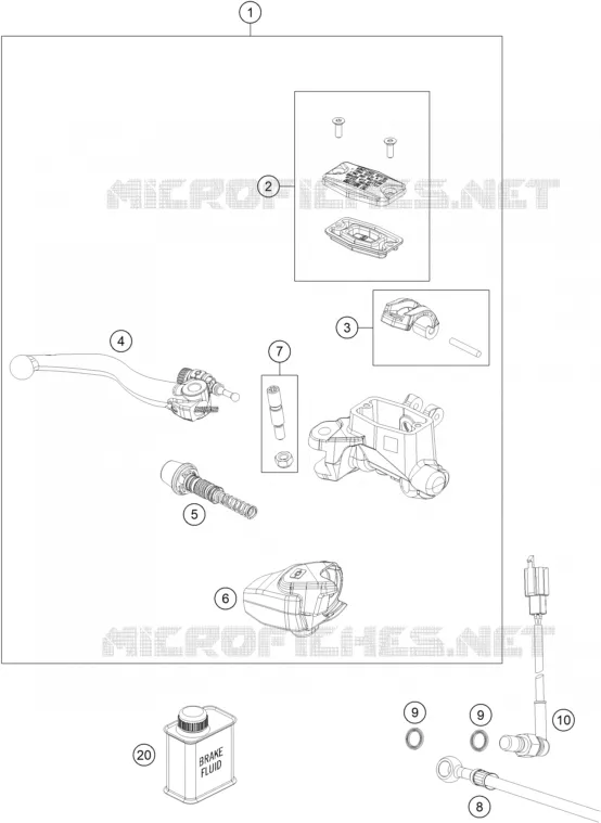 FRONT BRAKE MASTER CYLINDER