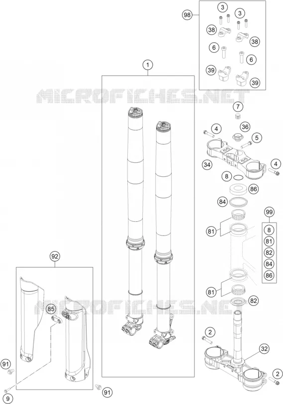 FRONT FORK / TRIPLE CLAMP