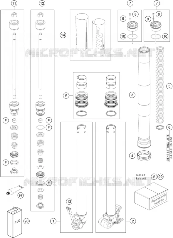 FRONT FORK (PARTS)