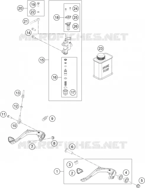 REAR BRAKE MASTER CYLINDER