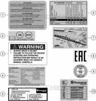TECHNICAL INFORMATION STICKERS