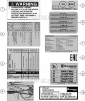 TECHNICAL INFORMATION STICKERS